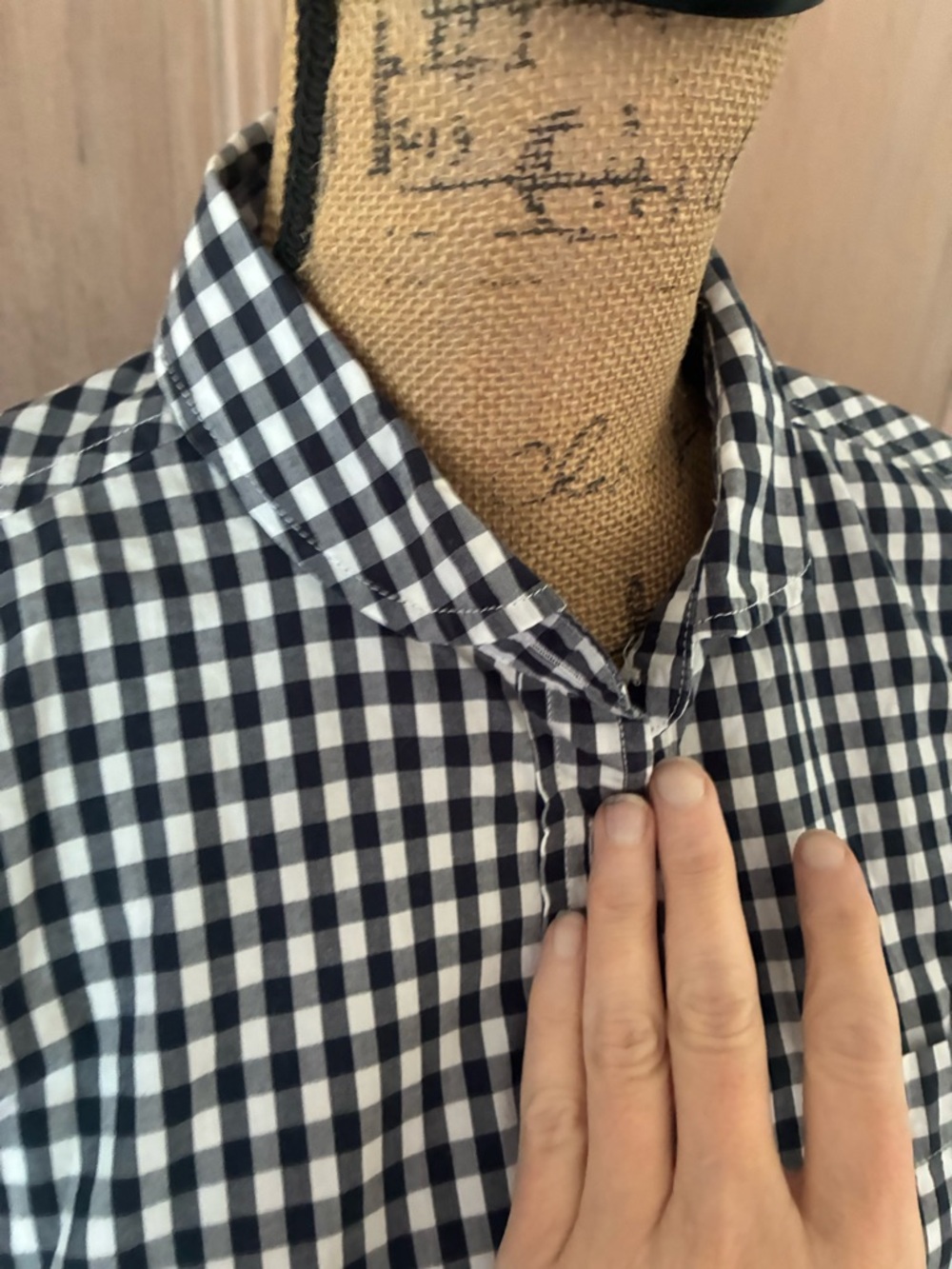J. Crew Sz 10 Boy Navy Gingham Button Down Shirt - Picture 8 of 15